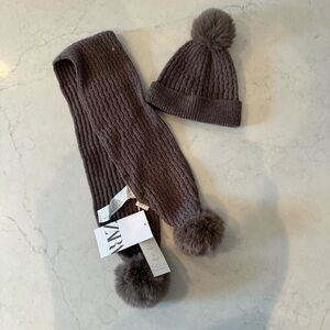 NWT! Kids Zara Hat and Scarf